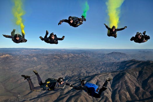 Skydiving and bungee jumping