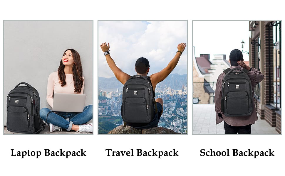 Laptop Backpack,Business Travel Anti Theft Slim Durable Laptops Backpack with - Travel With Glen