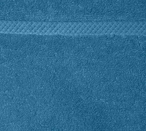 Amazon Basics 100% Cotton Quick-Dry Bath Towel, 2-Pack, Lake Blue, - Travel With Glen