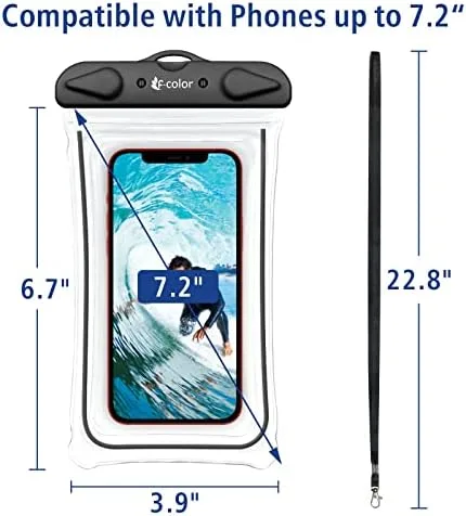 F-color Waterproof Phone Pouch - Waterproof Phone Case - Phone - Travel With Glen