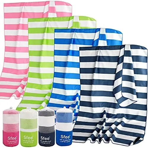 Sfee 2 Pack Microfiber Beach Towel, Quick Dry Towel Camping - Travel With Glen Quick-dry towel