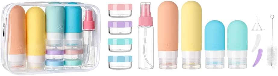 Depoza 16 Pack Travel Bottles Set - TSA Approved Leak - Travel With Glen
