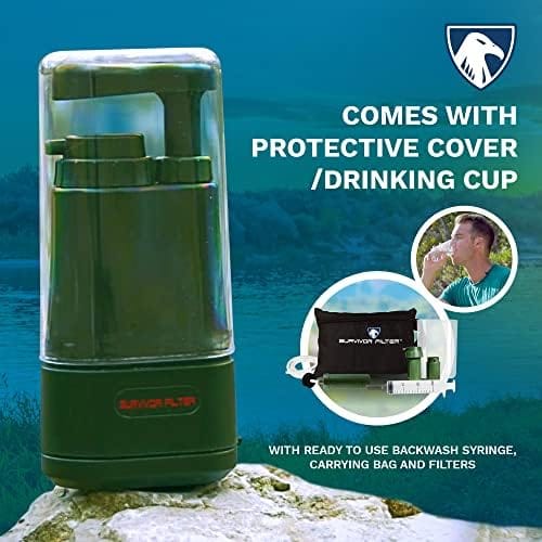 Survivor Filter Pro Water Purification System for Survival - 99.999% - Travel With Glen