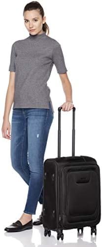 Amazon Basics Expandable Softside Carry-On Spinner Luggage Suitcase With TSA - Travel With Glen