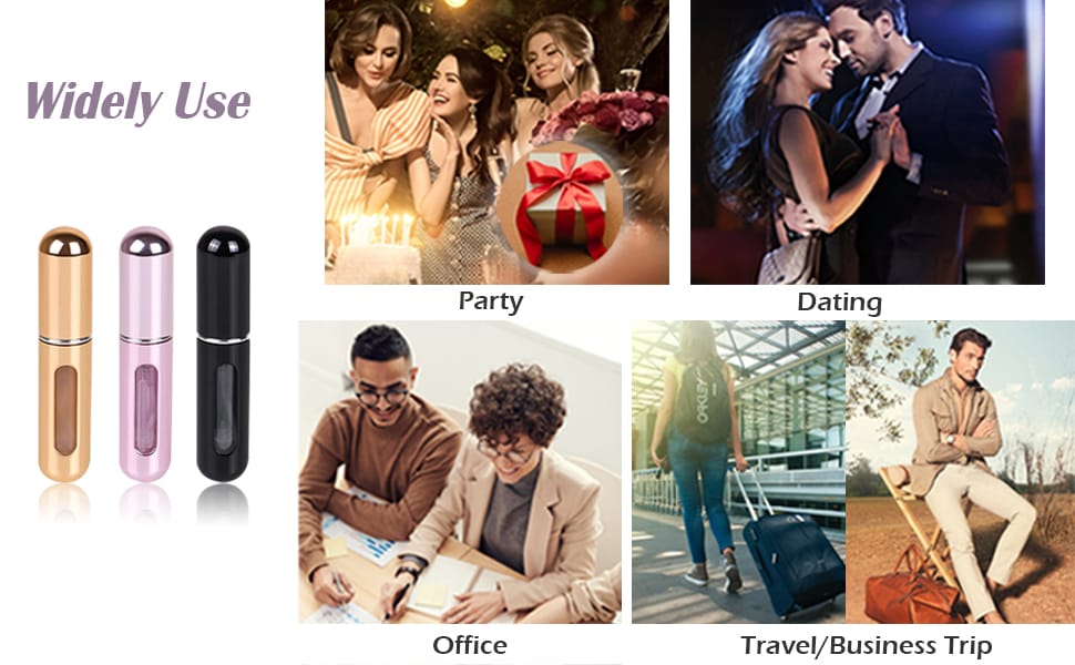 KAYZON Travel Mini Perfume Refillable Atomizer Container, Portable Perfume Scent - Travel With Glen