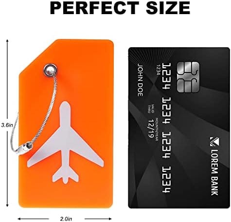 5 Pack Silicone Luggage Tag Baggage Handbag School Bag Suitcase - Travel With Glen