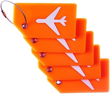 5 Pack Silicone Luggage Tag Baggage Handbag School Bag Suitcase - Travel With Glen