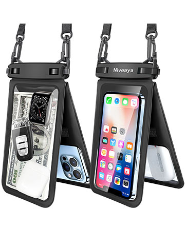 Niveaya Double Space Waterproof Phone Pouch - 2 Pack, Waterproof - Travel With Glen