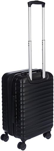 Amazon Basics 21-Inch Hardside Spinner, Black - Travel With Glen