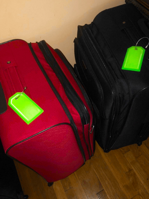 BlueCosto 5X Bright Green Big Luggage Tags for suitcases Travel - Travel With Glen