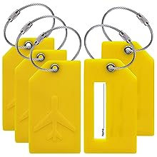 BlueCosto 5X Bright Green Big Luggage Tags for suitcases Travel - Travel With Glen