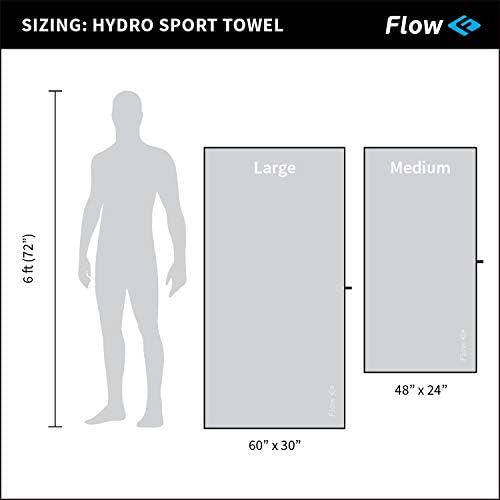 Flow Hydro Sport Towel - Microfiber Quick Dry Swimming Towels - Travel With Glen