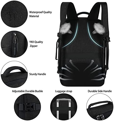 Travel Backpack for Men Women 17 Inch Flight Approved Carry - Travel With Glen
