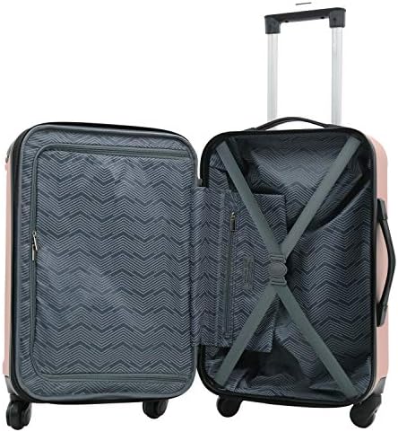 Travelers Club Expandable Midtown Hardside 4-Piece Luggage Travel Set, Rose - Travel With Glen