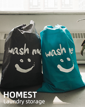 HOMEST 2 Pack XL Wash Me Travel Laundry Bag, Dirty - Travel With Glen