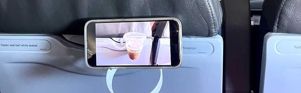 Airplane Drink or Phone Holder Travel Accessory (Black) - Travel With Glen