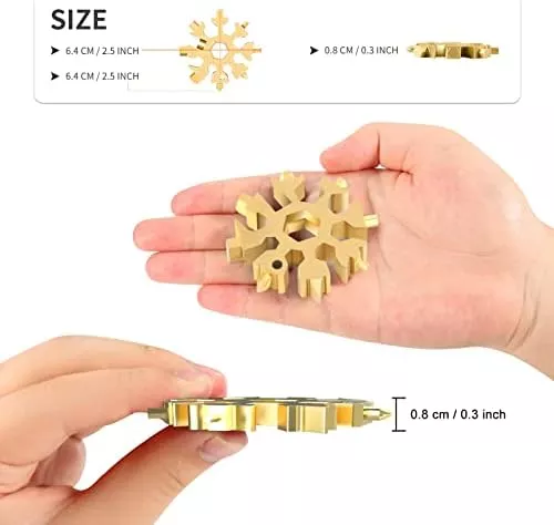 Aitsite 18-in-1 Snowflake Multi Tool Stainless Portable Steel Multi-Tool for - Travel With Glen
