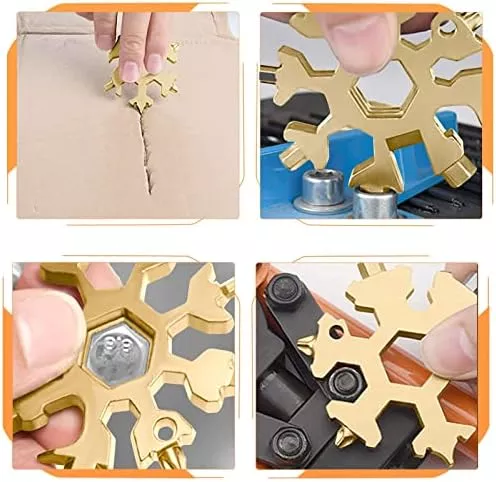 Aitsite 18-in-1 Snowflake Multi Tool Stainless Portable Steel Multi-Tool for - Travel With Glen