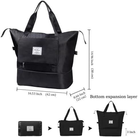 Pin Forest Large Capacity Folding Travel Bag, Dry and Wet - Travel With Glen