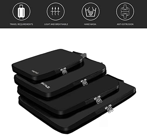 BAGAIL 4 Set/5 Set/6 Set Compression Packing Cubes Travel Accessories - Travel With Glen