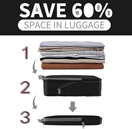 BAGAIL 4 Set/5 Set/6 Set Compression Packing Cubes Travel Accessories - Travel With Glen
