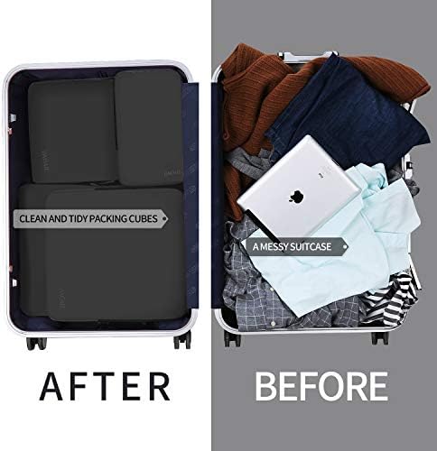BAGAIL 4 Set/5 Set/6 Set Compression Packing Cubes Travel Accessories - Travel With Glen