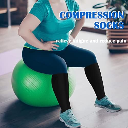Aoliks 4 Pairs Copper Compression Socks for Women & Men - Travel With Glen