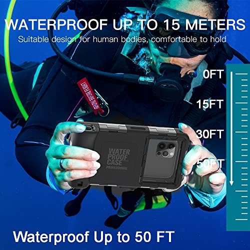 Waterproof Underwater Snorkeling Diving Phone Case for iPhone 11/12/13/14 Pro - Travel With Glen
