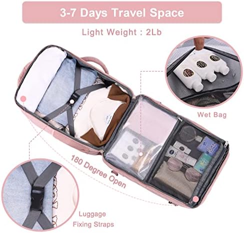 Hanples Travel Backpack for Women, Carry On Backpack, Hiking Backpack, - Travel With Glen