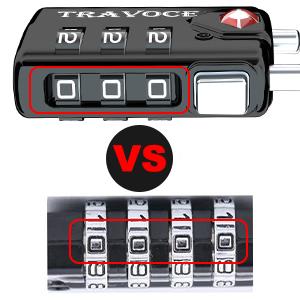 Search Alert TSA Approved Travel Combination Luggage Cable Locks for - Travel With Glen