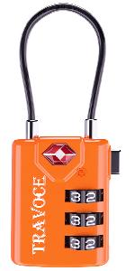 Search Alert TSA Approved Travel Combination Luggage Cable Locks for - Travel With Glen