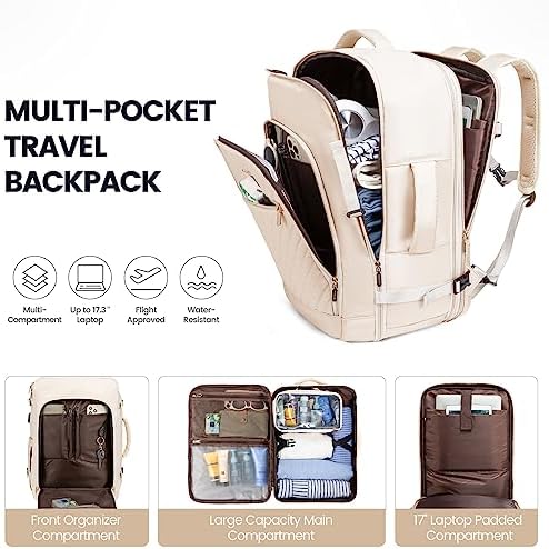 LOVEVOOK Travel Backpack for Women,Carry On Backpack Flight Approved with - Travel With Glen