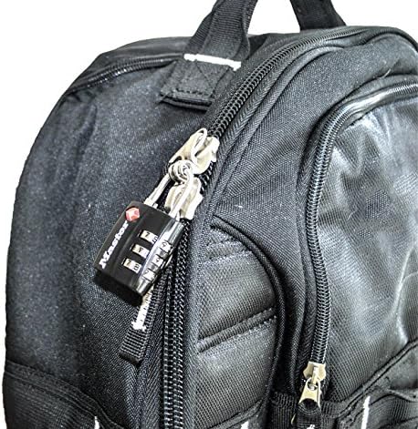 Master Lock 4680DBLK TSA-Approved Luggage Lock, 1-3/16-in. Wide, Black - Travel With Glen