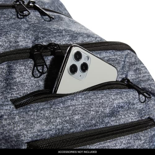 adidas Foundation 6 Backpack, Jersey Onix Grey/Black, One Size - Travel With Glen