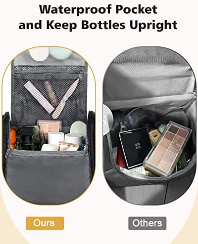MULISOFT Toiletry Bag for Women and Men, Water-resistant Travel Makeup - Travel With Glen