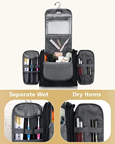 MULISOFT Toiletry Bag for Women and Men, Water-resistant Travel Makeup - Travel With Glen