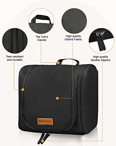 MULISOFT Toiletry Bag for Women and Men, Water-resistant Travel Makeup - Travel With Glen