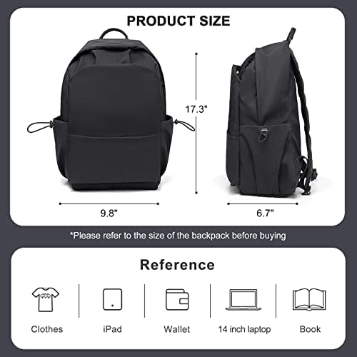 coofay Black Carry on Backpack For Women Men Waterproof College - Travel With Glen