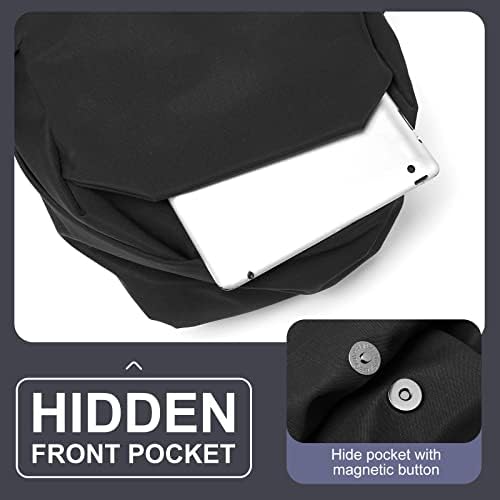 coofay Black Carry on Backpack For Women Men Waterproof College - Travel With Glen