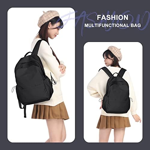 coofay Black Carry on Backpack For Women Men Waterproof College - Travel With Glen