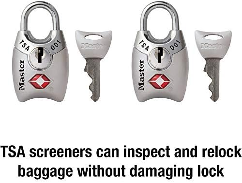 Master Lock 4689T TSA Approved Keyed Lock, 2 Pack, Colors - Travel With Glen