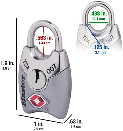 Master Lock 4689T TSA Approved Keyed Lock, 2 Pack, Colors - Travel With Glen