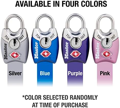 Master Lock 4689T TSA Approved Keyed Lock, 2 Pack, Colors - Travel With Glen