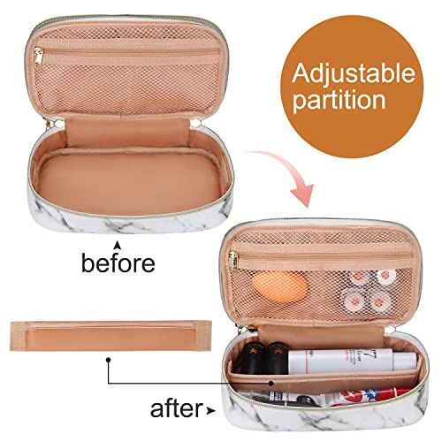 Makeup Brush Cosmetic Organizer Portable 2 layer Small Makeup Pouch - Travel With Glen