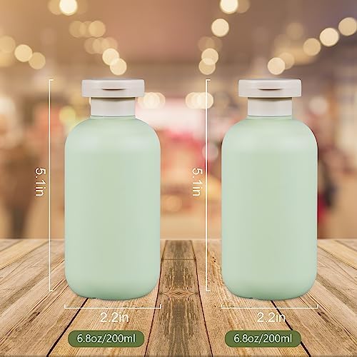 UMETASS 6.8oz Squeeze Bottles with Flip Cap, Refillable Plastic Travel - Travel With Glen