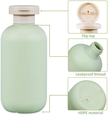 UMETASS 6.8oz Squeeze Bottles with Flip Cap, Refillable Plastic Travel - Travel With Glen