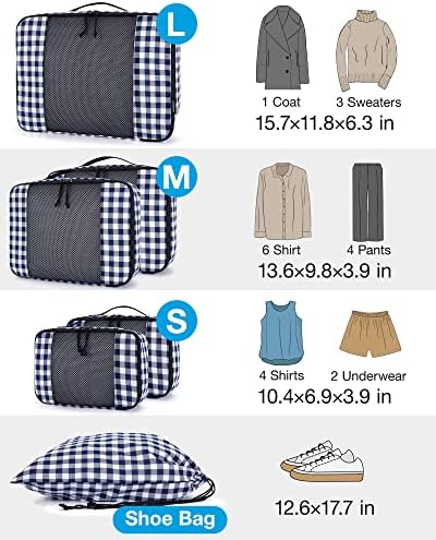 Packing Cubes for Suitcase, BAGSMART Foldable Packing Organizers for Travel - Travel With Glen