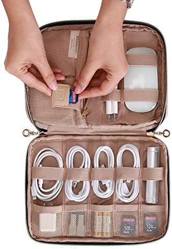 BAGSMART Electronics Organizer Travel Case, Small Travel Cable Organizer Bag - Travel With Glen