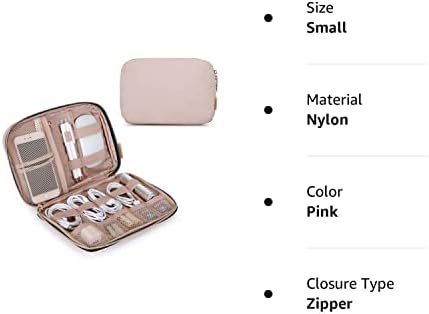 BAGSMART Electronics Organizer Travel Case, Small Travel Cable Organizer Bag - Travel With Glen