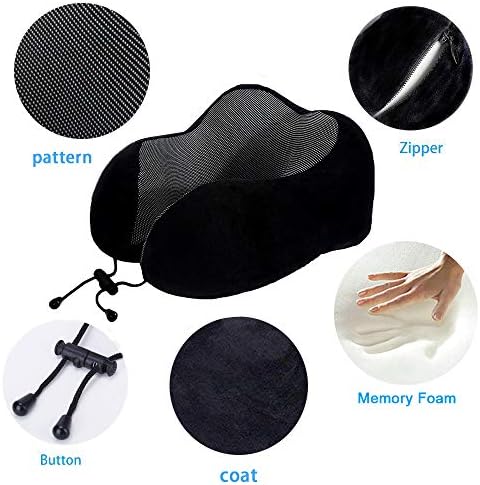 Travel Pillow, Best Memory Foam Neck Pillow Head Support Soft - Travel With Glen